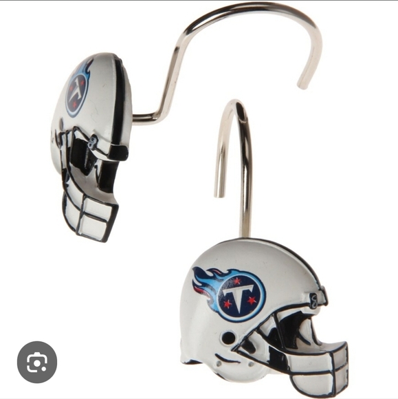 NIP NFL Tennessee Titan Shower Curtain Set complete with hooks - Picture 4 of 4